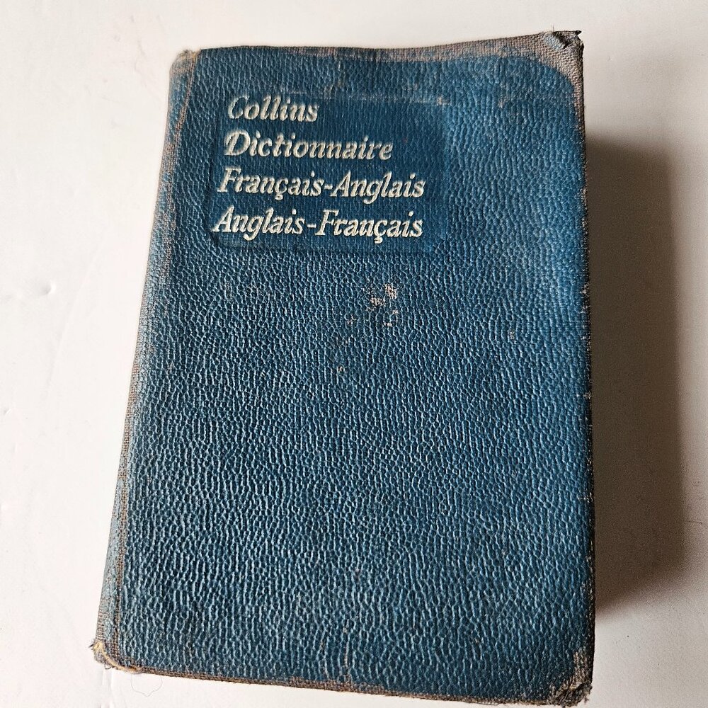 Vintage Collins French-English, English- French Gem Dictionary – Pocket Edition
